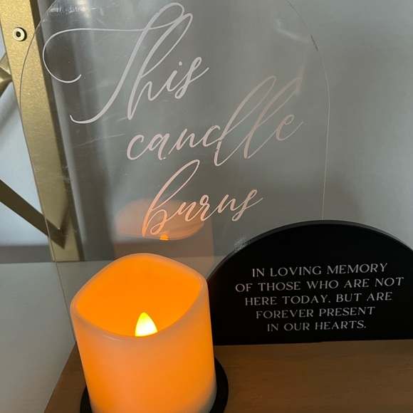 Sympathy In Loving Memory Candle - Picture 2 of 7